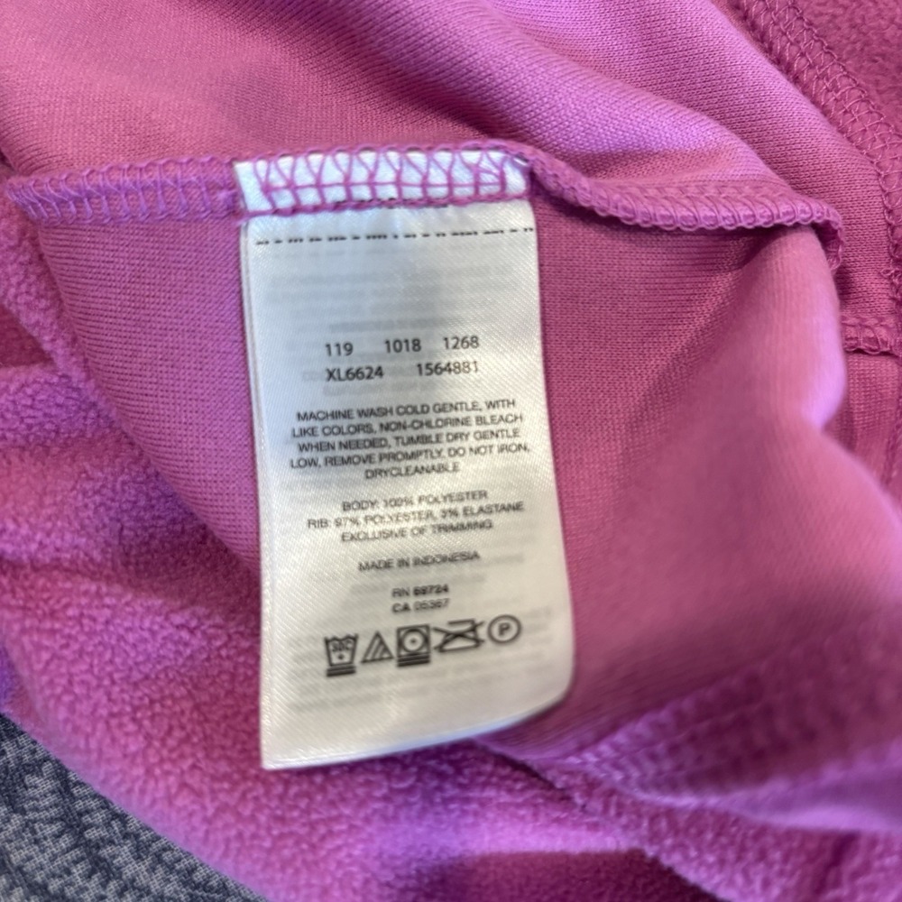 New Columbia Pink Quarter Zip Fleece Pullover Soft Warm Lightweight Size Small - Picture 8 of 10